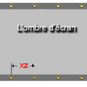 Voile d'ombrage sur mesure oeillet